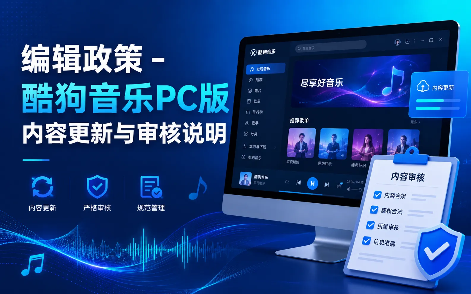编辑政策 - 酷狗音乐PC版内容更新与审核说明